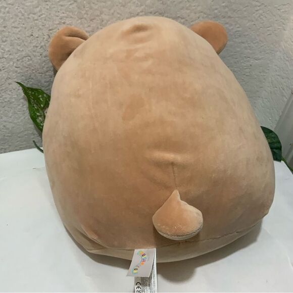 SQUISHMALLOW 12" Omar the Bear Valentines Day Gold Heart "HUG ME" Plush - Picture 4 of 6